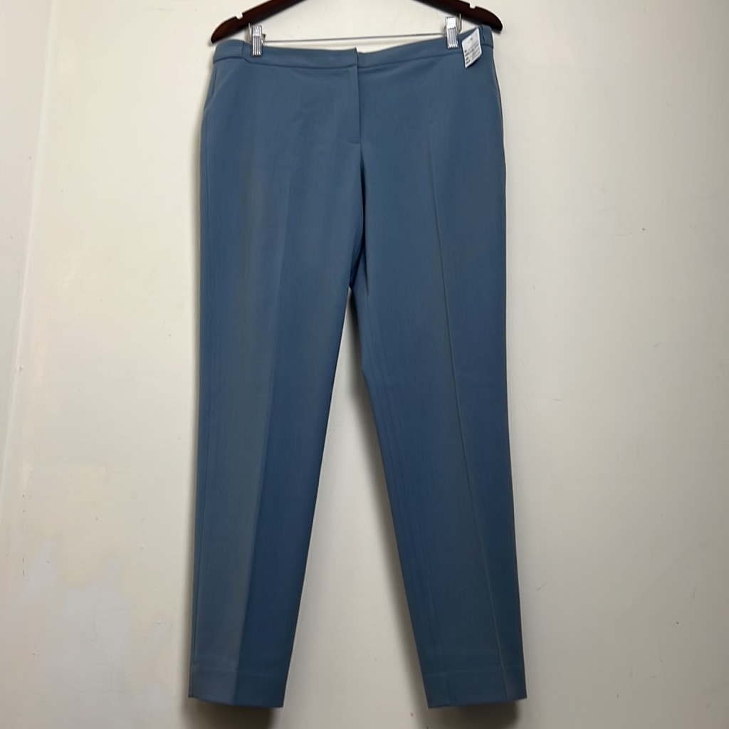 Calvin Klein Outline Women’s Blue/Gray Flat Front High Rise Dress Pants Sz10